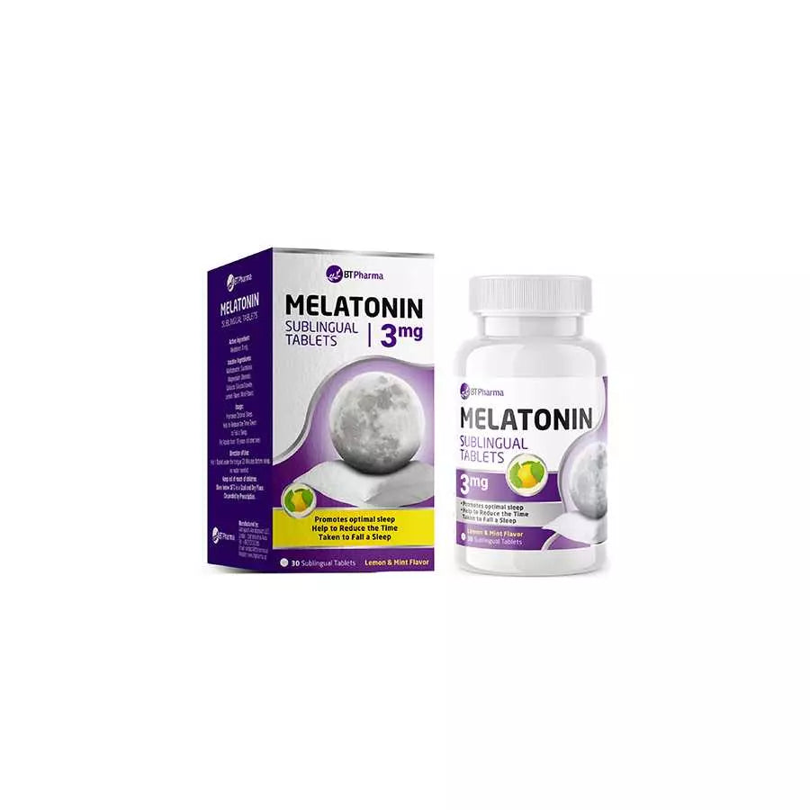 Bt Pharma Melatonin 3 Mg Sublingual 60 Tablets
