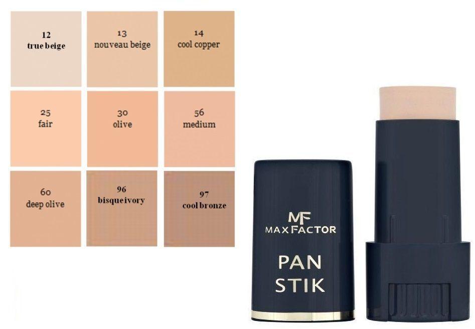 Max Factor Pan Stick Foundation Shades