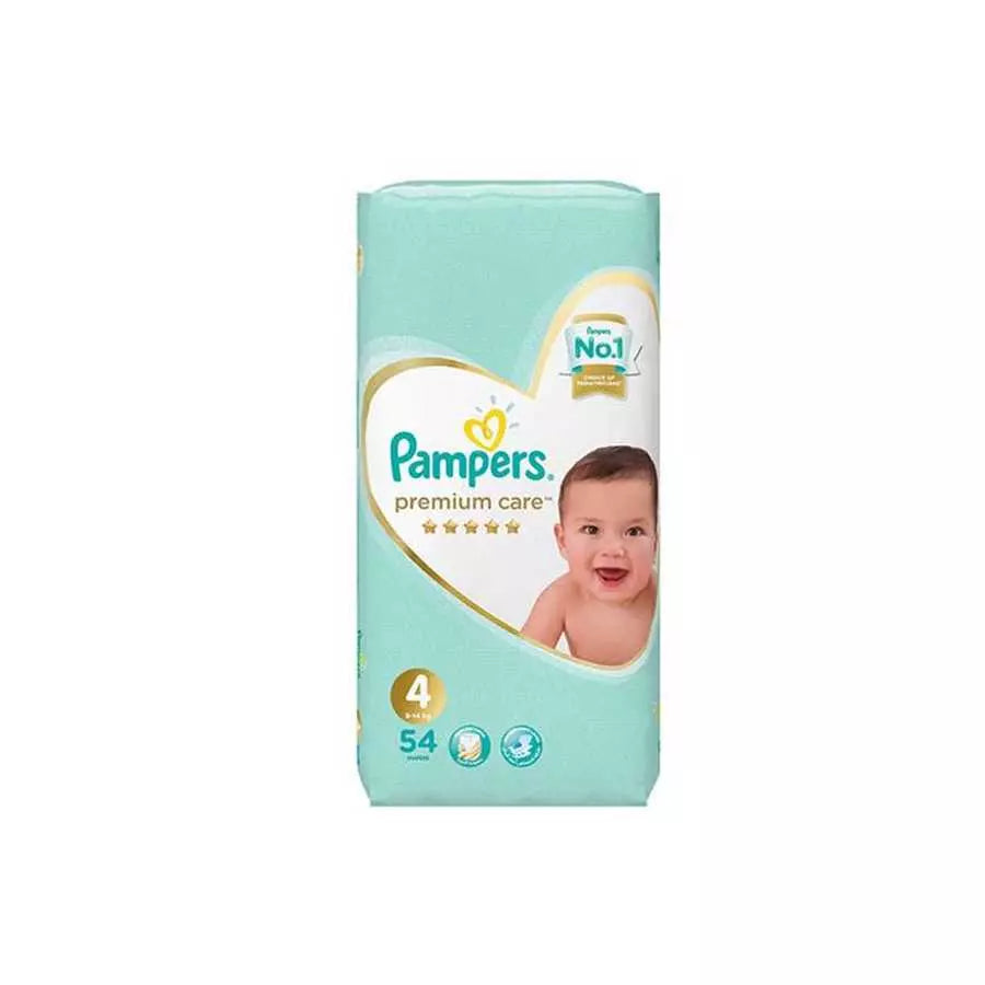 Pampers Premium Diapers Size (4) 9-14 Kg 54 Diapers
