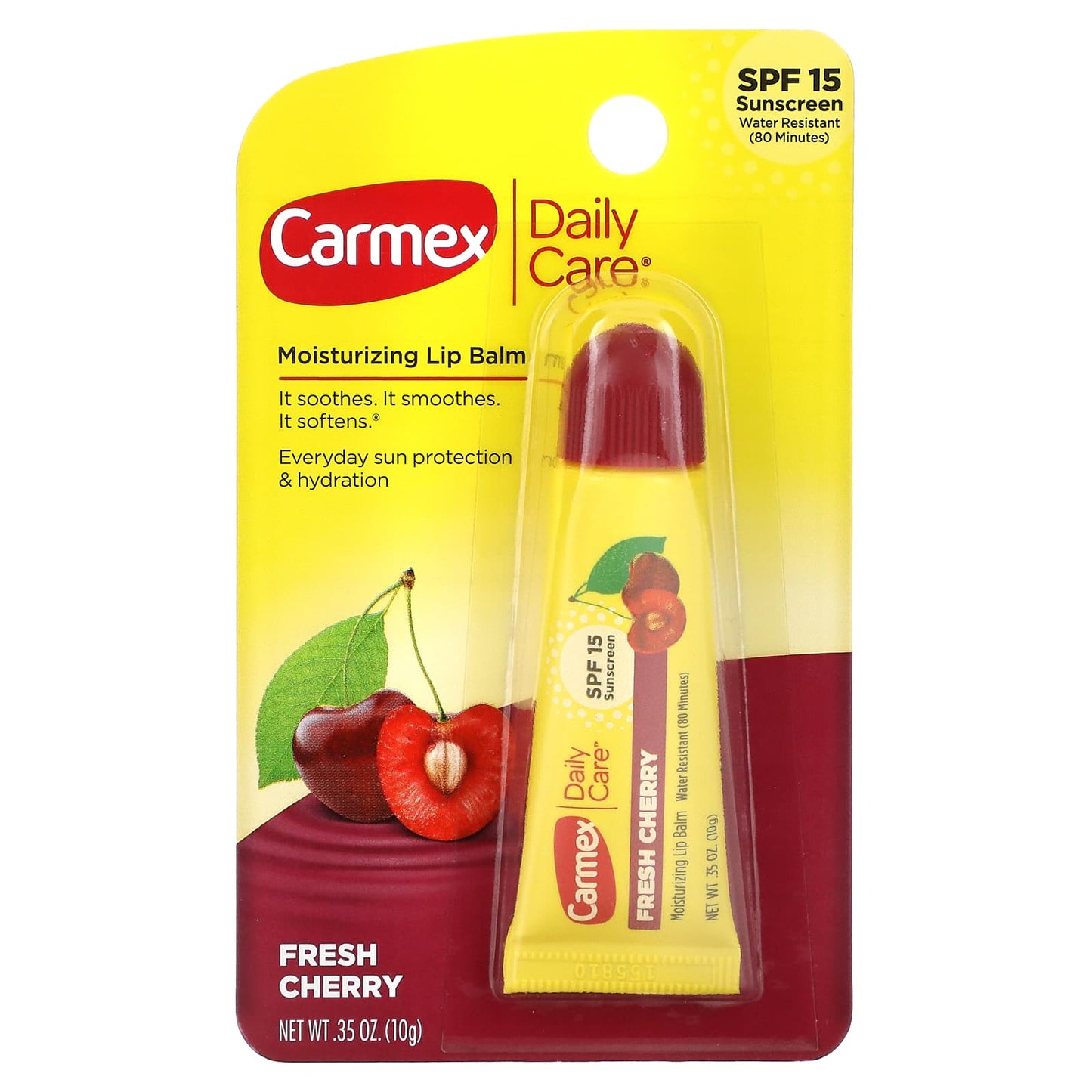 Carmex Lip Balm Cherry Spf15, 10 Gram