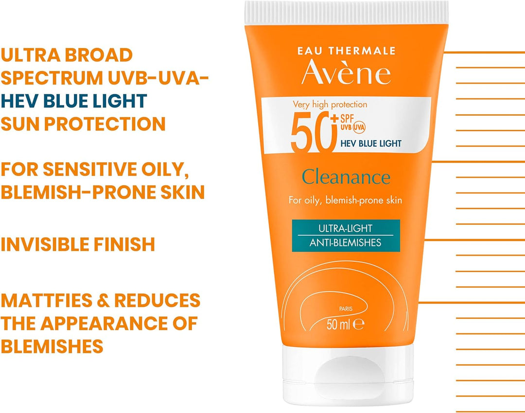 Avene Cleanance Ultra-Light For Oily, Blemish-Prone Skin 50+SPF 50ml