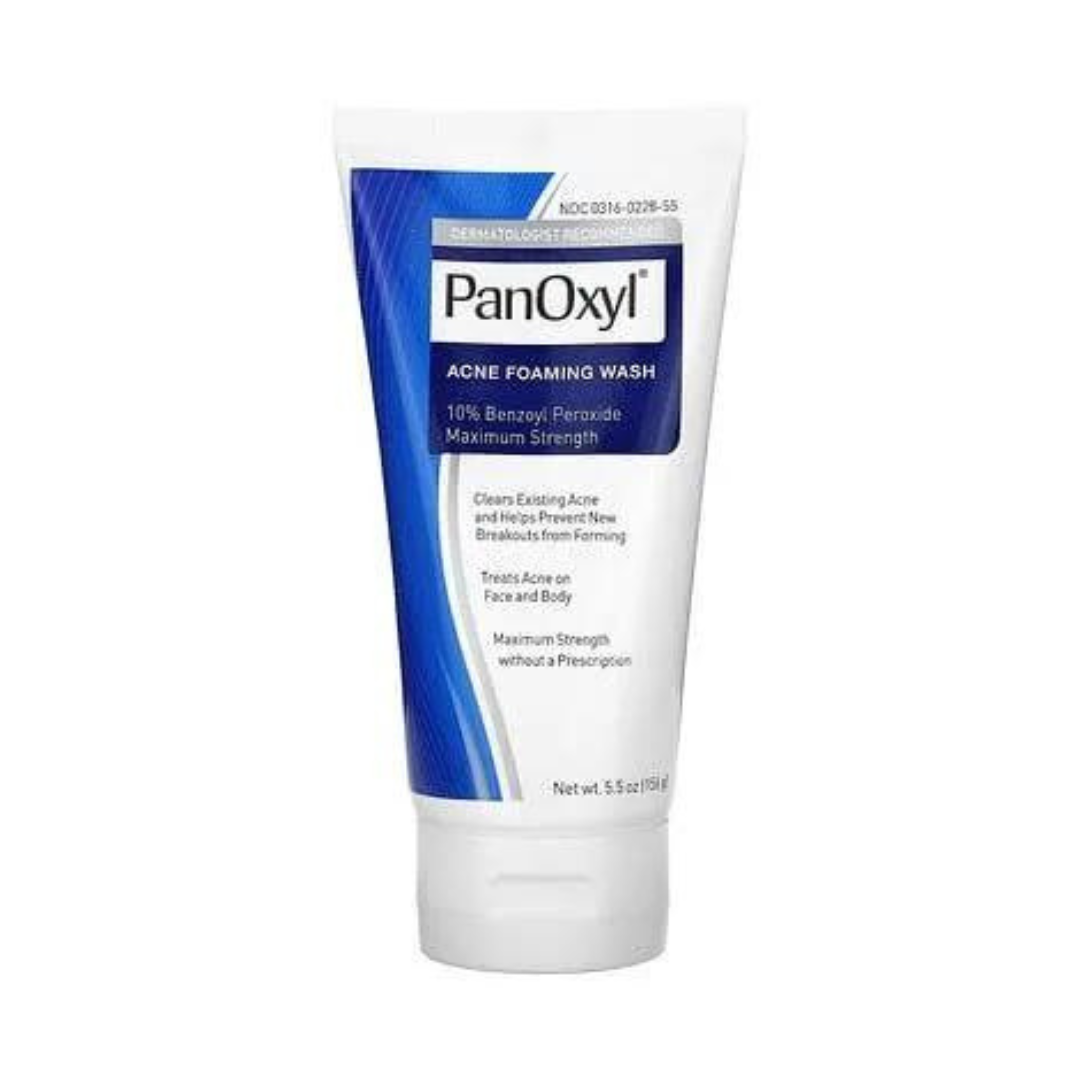 PanOxyl Acne Foaming Wash Benzoyl Peroxide 10% Maximum Strength Antimicrobial