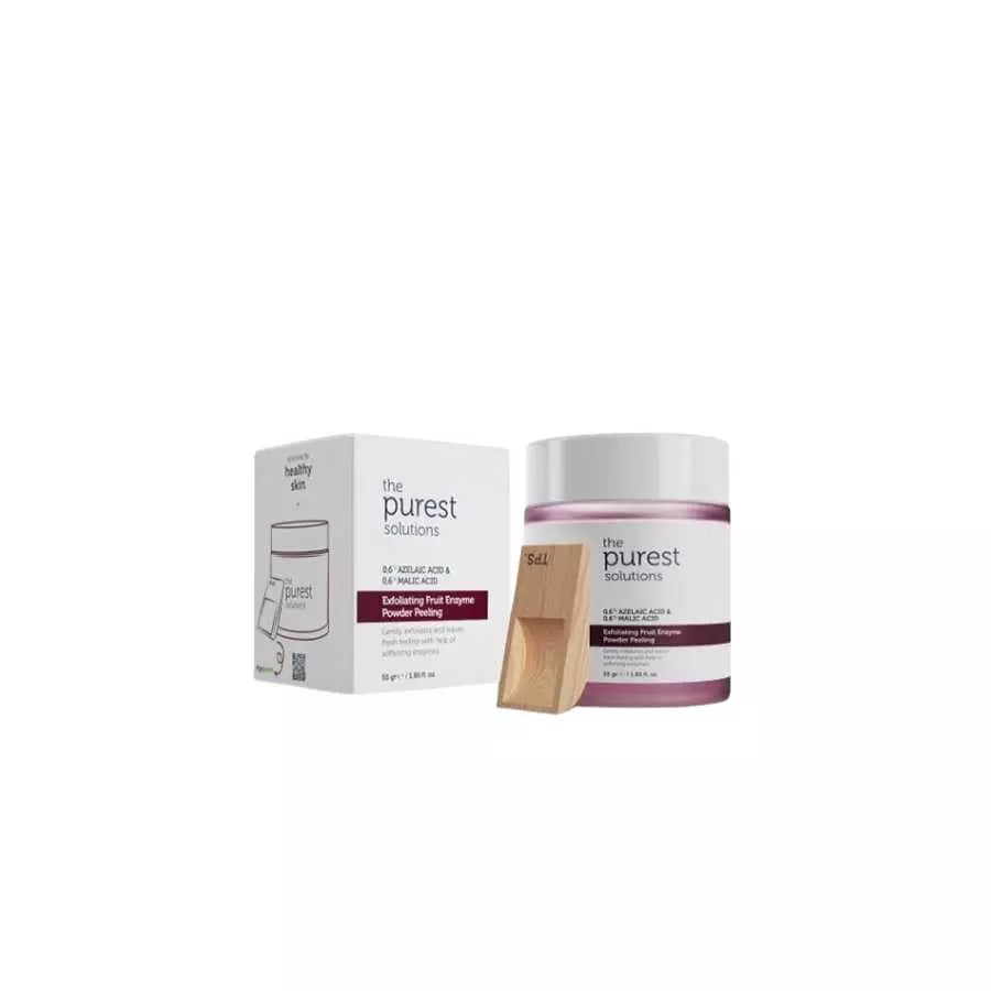 The Purest Solutions Fruit Enzyme Powder Exfoliator & Peeling (Azelaic Acid & Malic Acid) 55GRAM