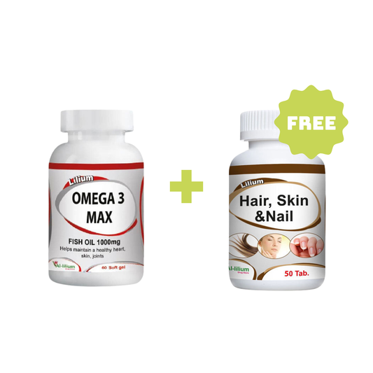 Lilium Hair Skin and Nail +Lilium Omega 3 Max FREE
