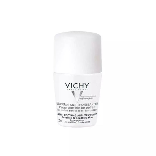 Vichy Anti Perspirant Sensitive Or Deplilated Skin Roll On Deodorant 50Ml
